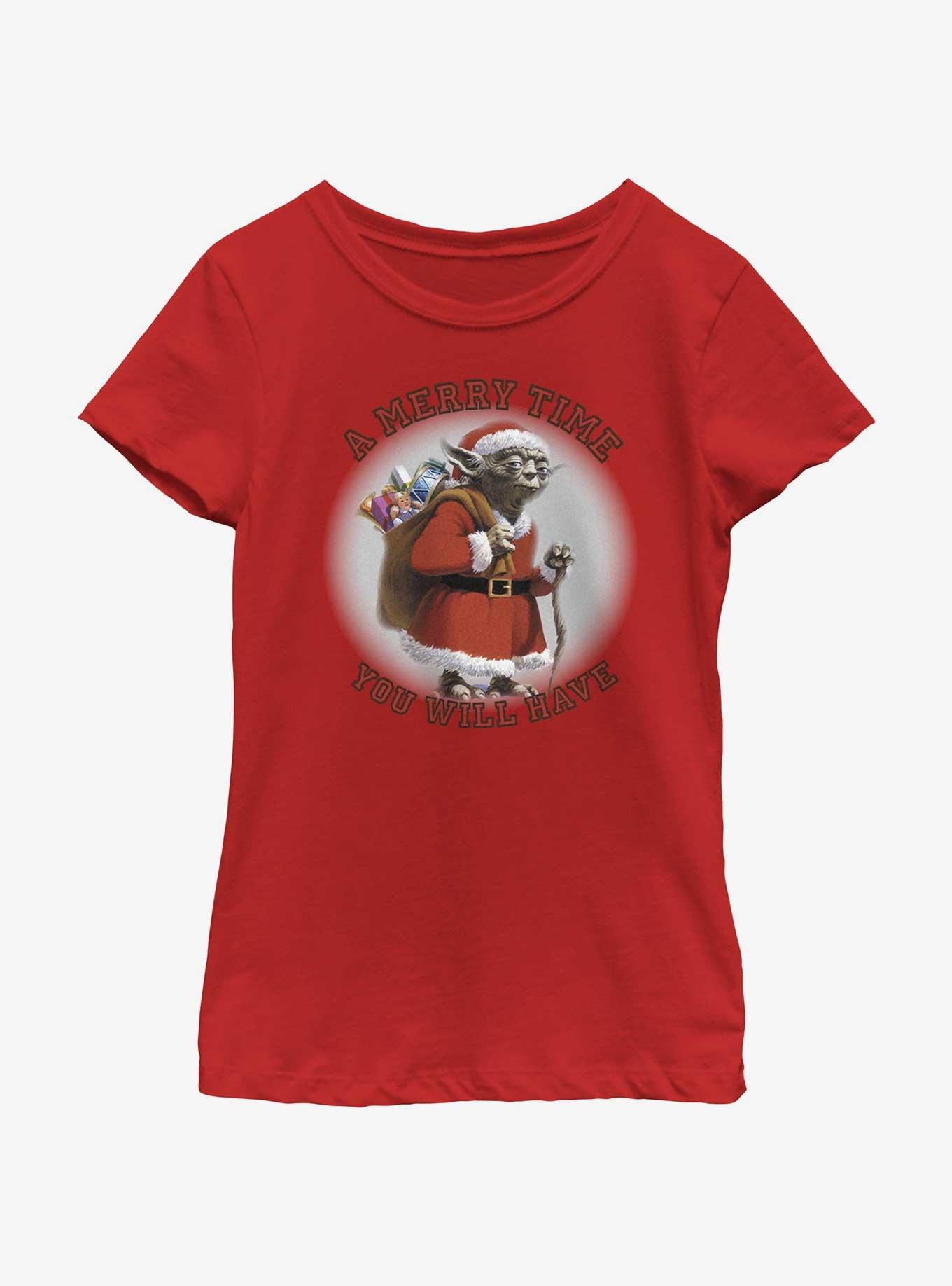 Star Wars Yoda Merry Time You Will Have Youth Girls T-Shirt, , hi-res