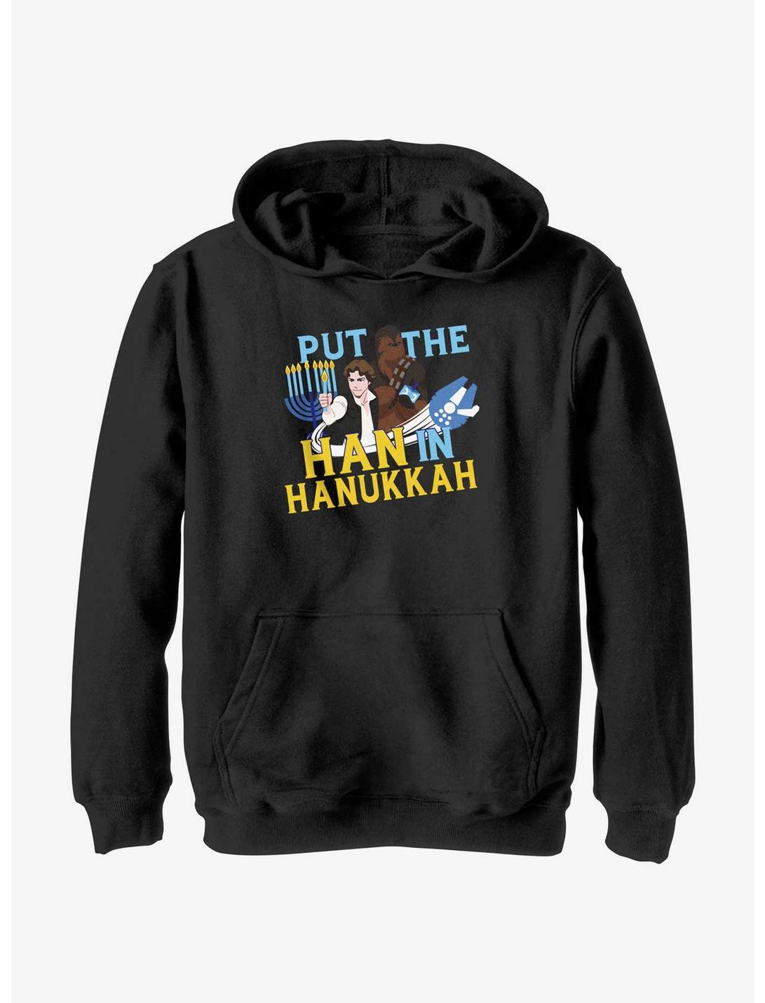 Star Wars Han Solo Han In Hanukkah Youth Hoodie, BLACK, hi-res