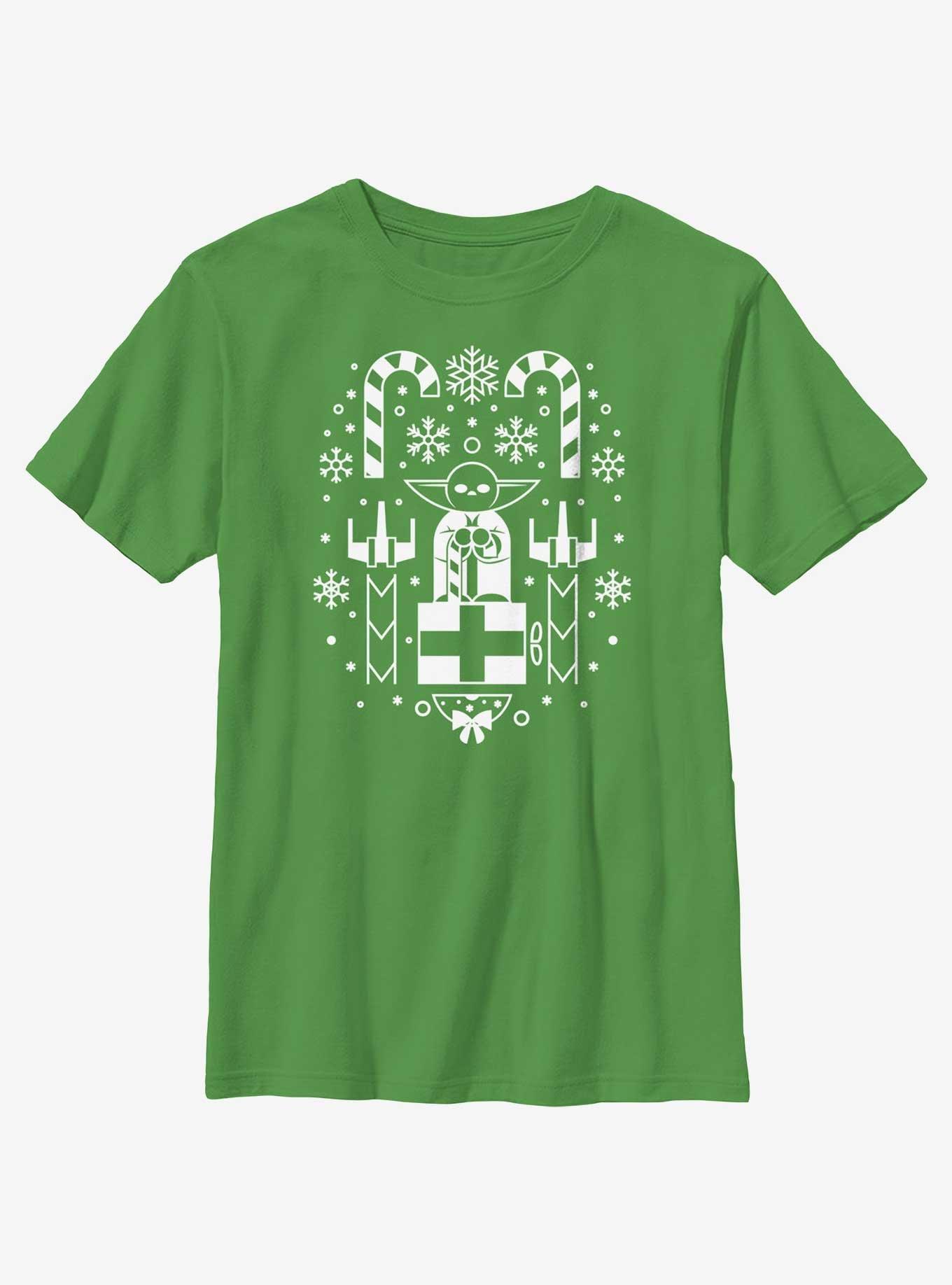 Star Wars Christmas Yoda Youth T-Shirt, , hi-res