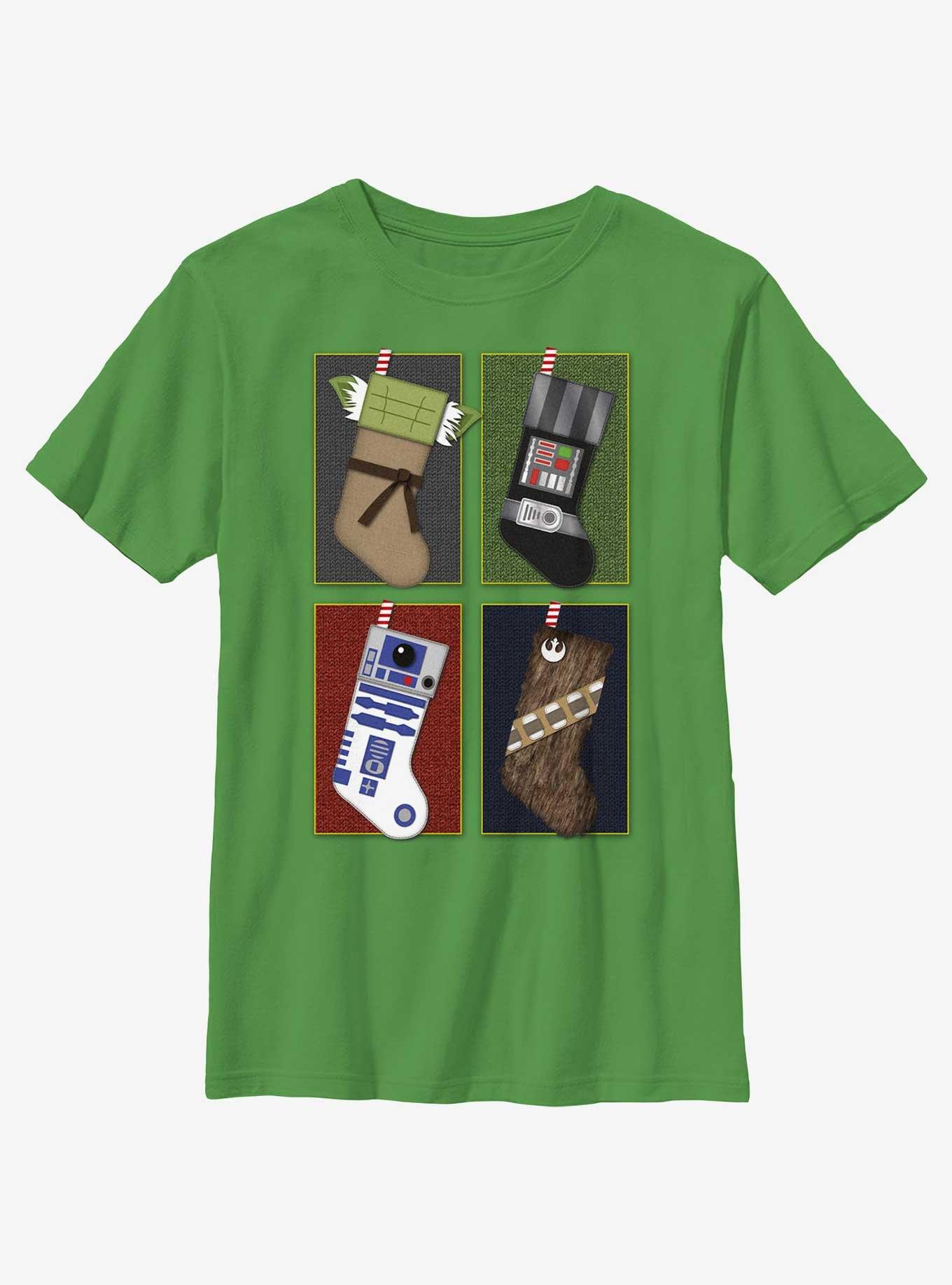 Star Wars Galactic Stockings Youth T-Shirt, KELLY, hi-res