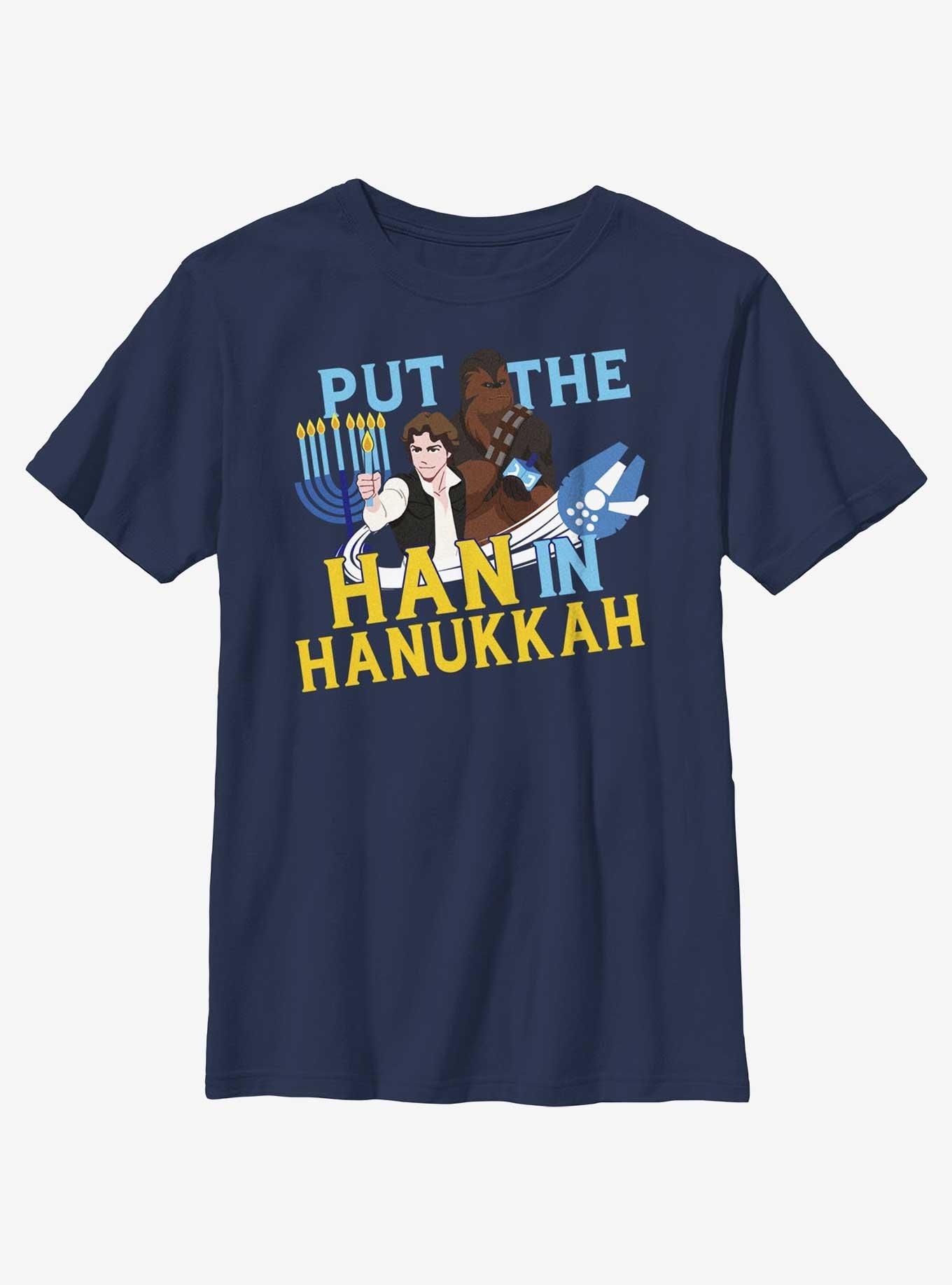 Star Wars Han Solo Han In Hanukkah Youth T-Shirt, , hi-res
