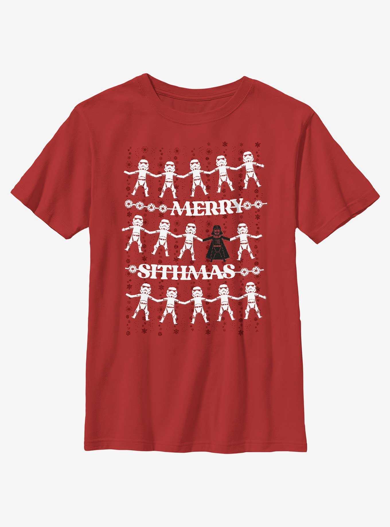 Star Wars Empire Merry Sithmas Greetings Youth T-Shirt, , hi-res