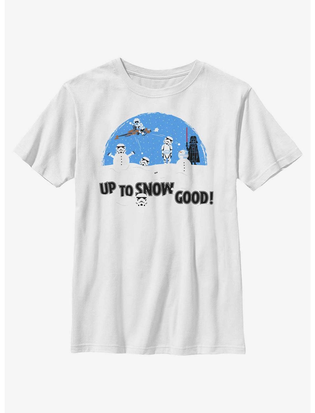 Star Wars Up To Snow Good Youth T-Shirt, WHITE, hi-res
