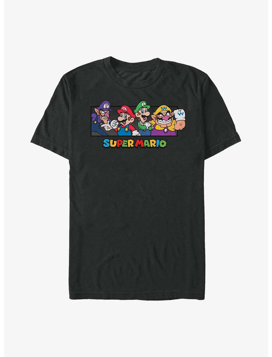 Nintendo Super Mario All The Bros T-Shirt, BLACK, hi-res