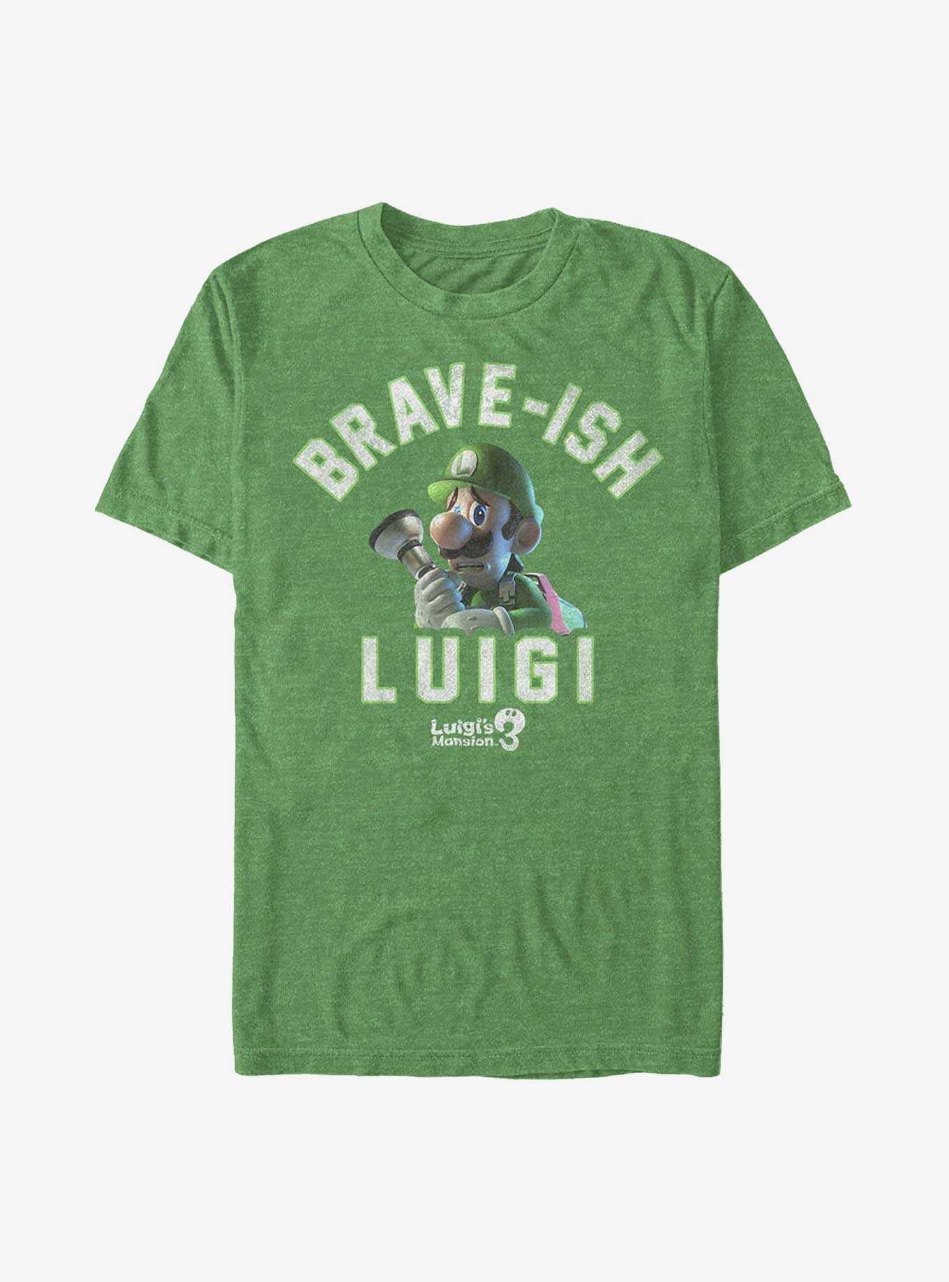 Nintendo Mario Brave-ish Luigi T-Shirt, , hi-res