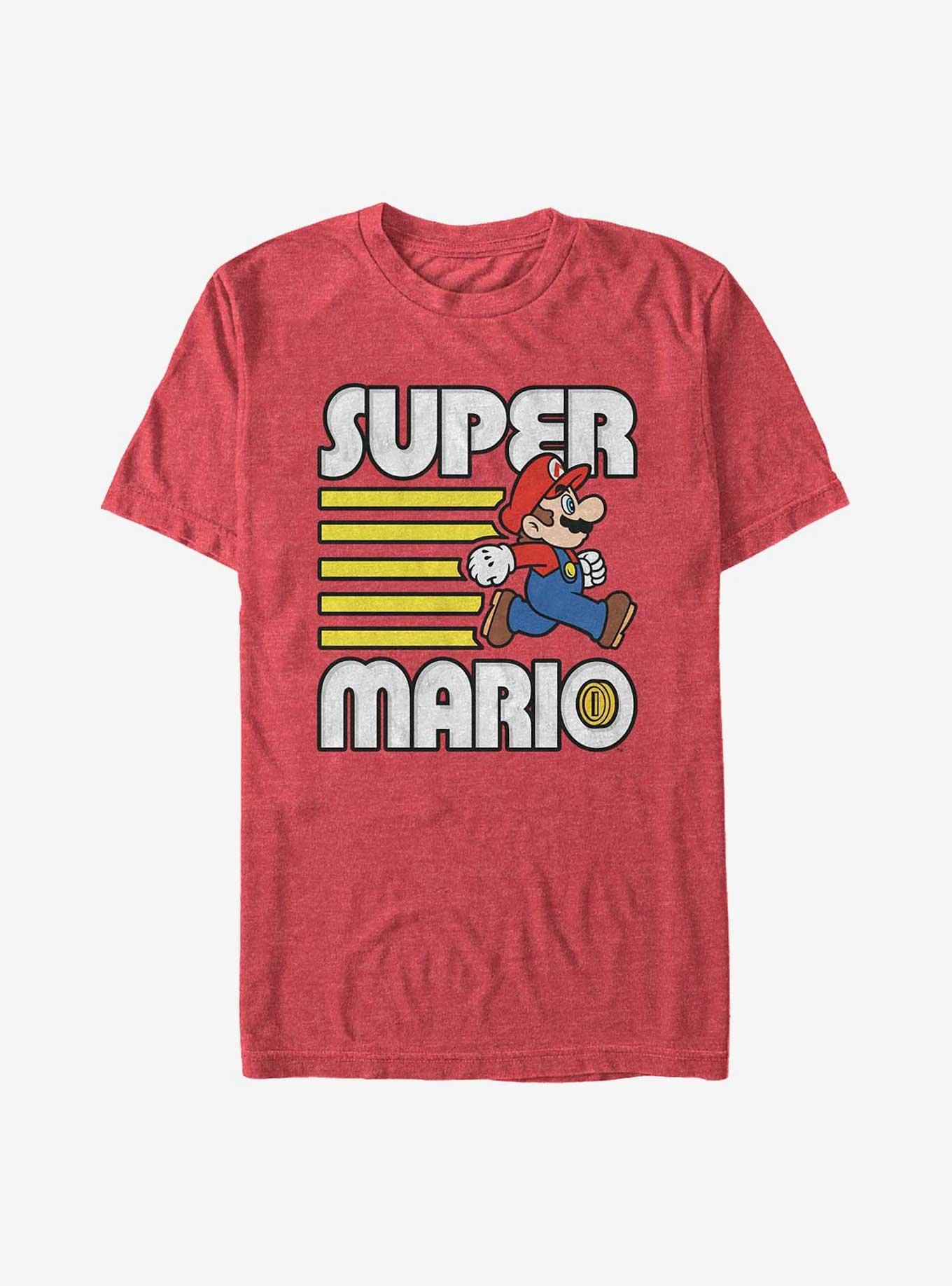 Nintendo Super Mario Run T-Shirt, RED HTR, hi-res