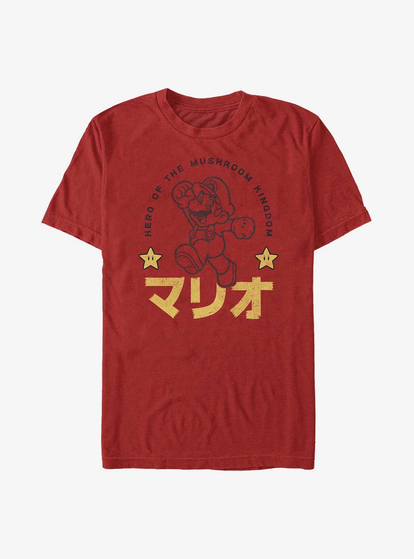 Nintendo Mario Mushroom Kingdom Hero T-Shirt, RED, hi-res