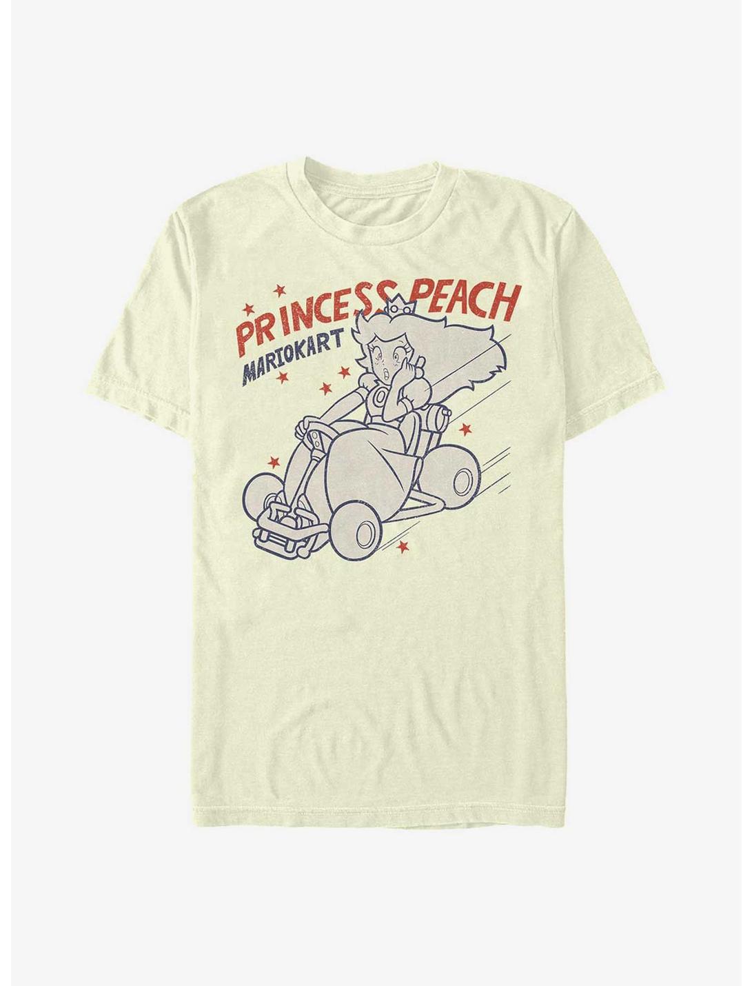 Nintendo Mario Princess Peach Kart T-Shirt, NATURAL, hi-res