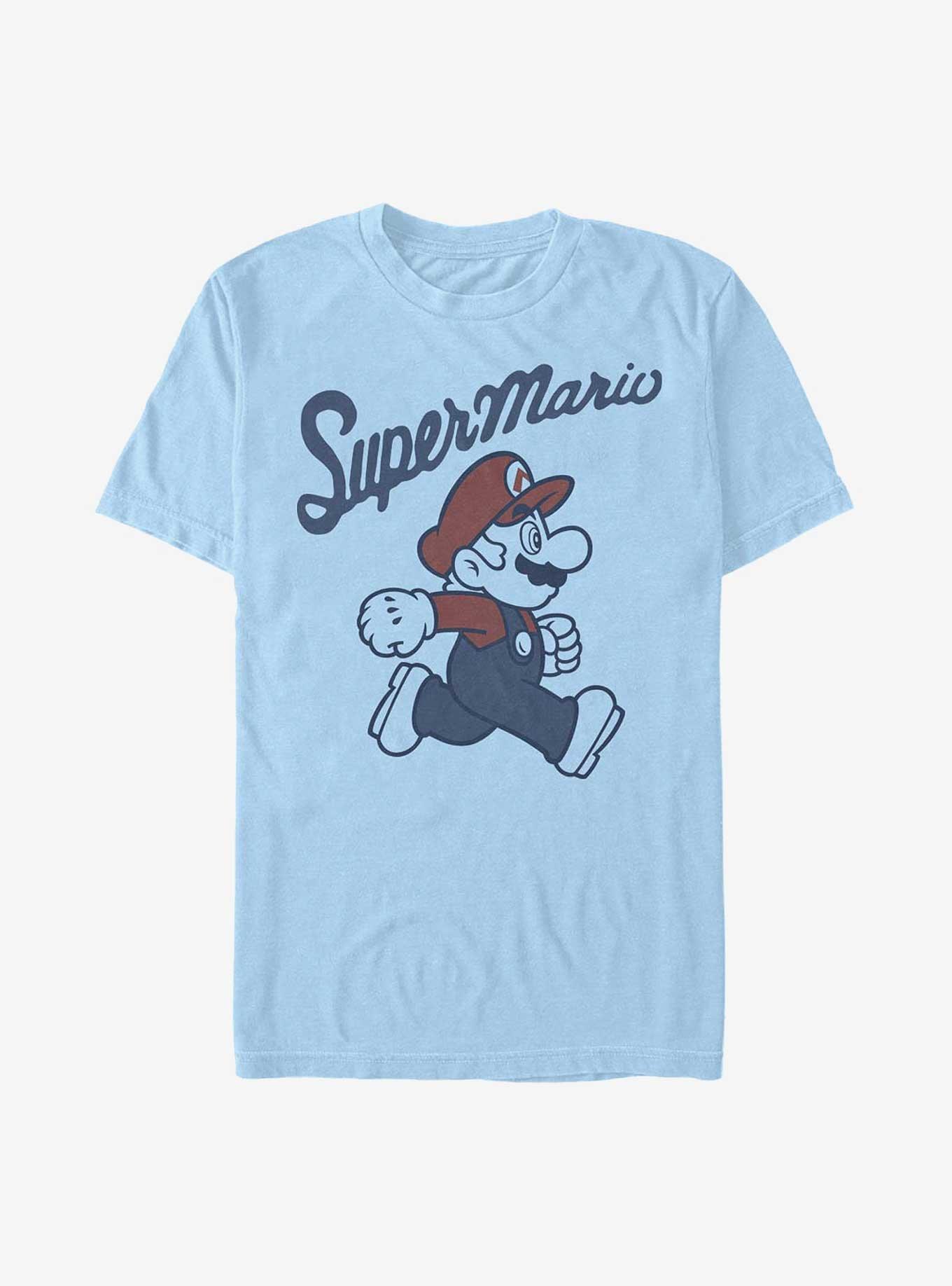 Nintendo Mario The Great T-Shirt, LT BLUE, hi-res