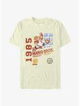 Nintendo Mario 8 Bit 1985 Vintage T-Shirt, NATURAL, hi-res