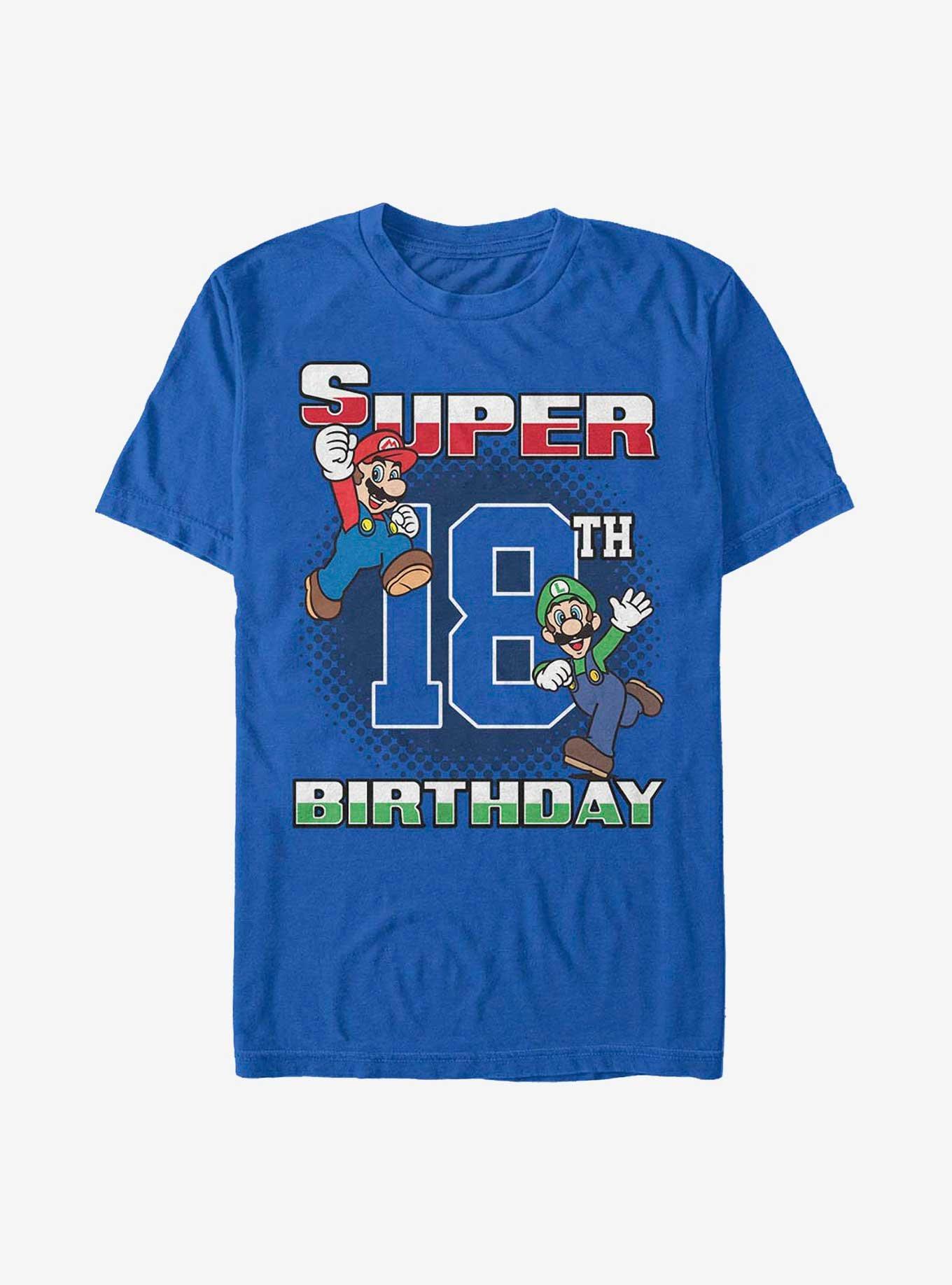 Nintendo Happy Super 18th Birthday T-Shirt, , hi-res