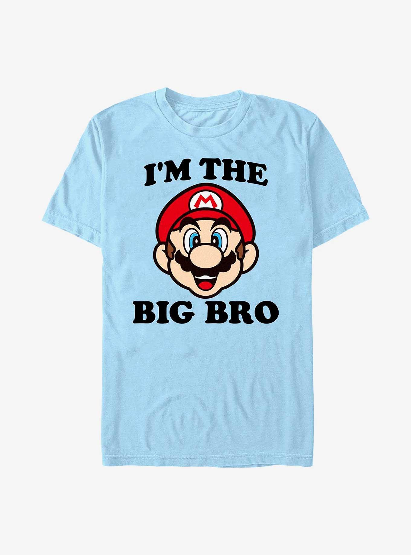 Nintendo Big Bro Mario T-Shirt, LT BLUE, hi-res