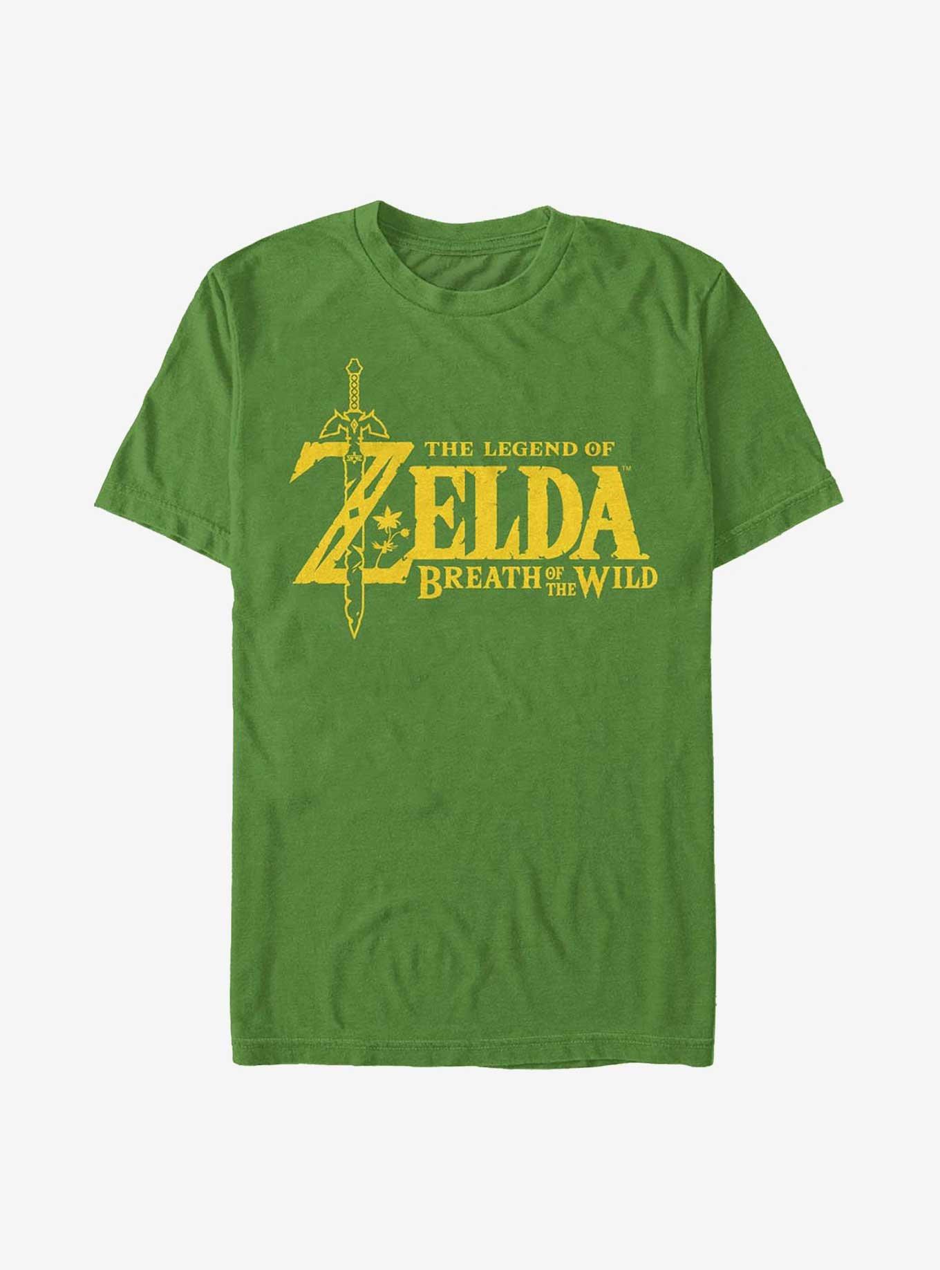 Nintendo The Legend of Zelda: Breath of the Wild Logo T-Shirt, KELLY, hi-res
