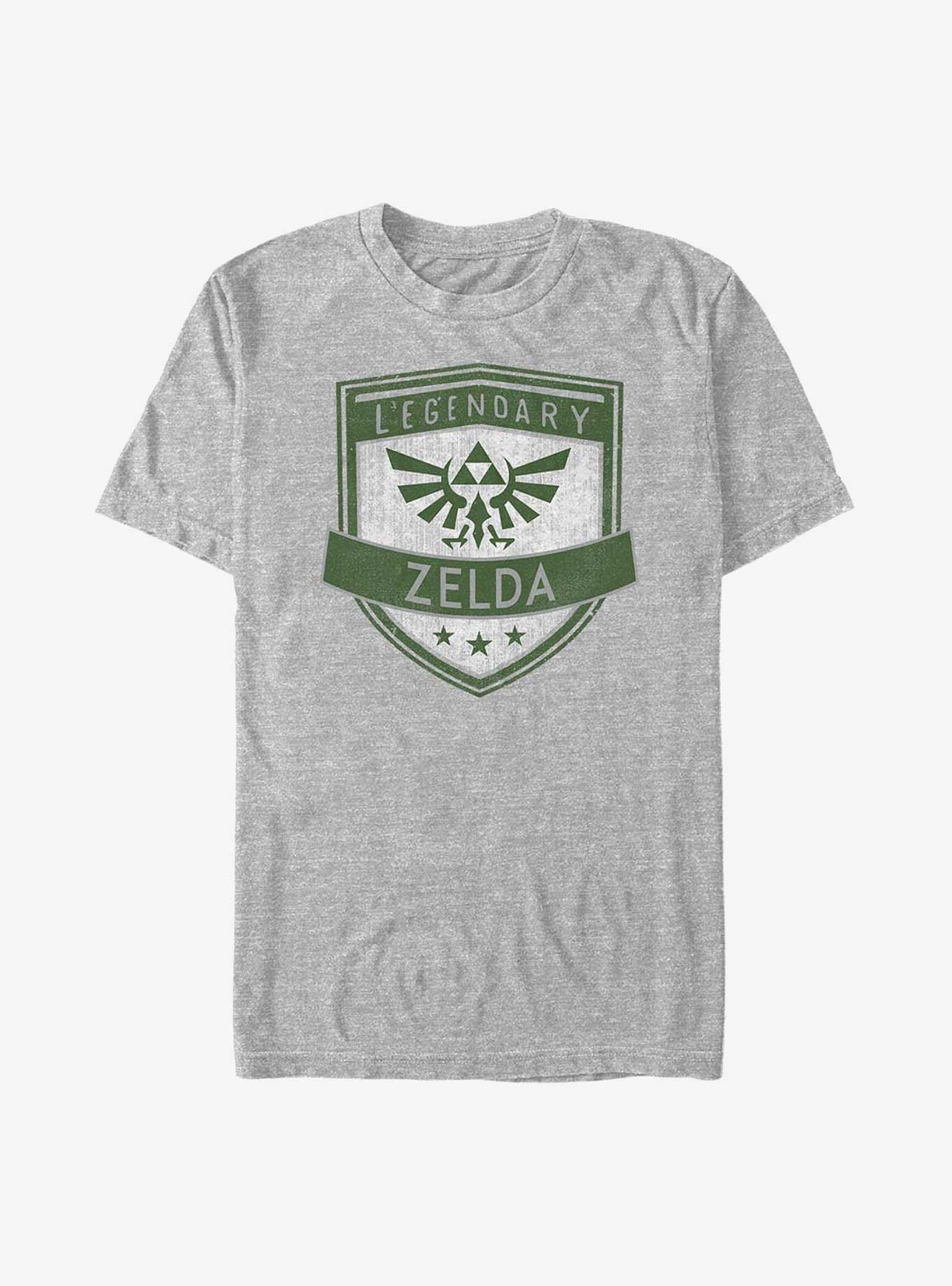 Nintendo Legendary Zelda Badge T-Shirt, ATH HTR, hi-res