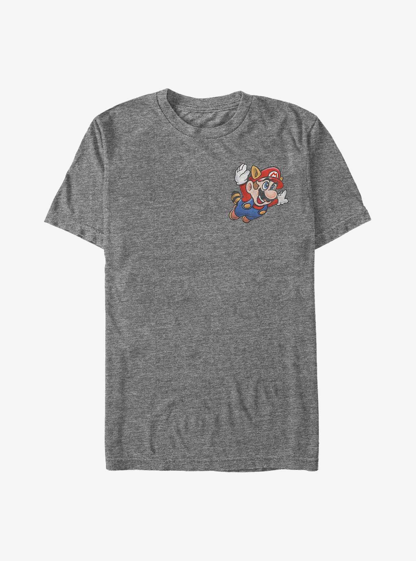 Nintendo Pocket Tanooki Mario T-Shirt, CHAR HTR, hi-res