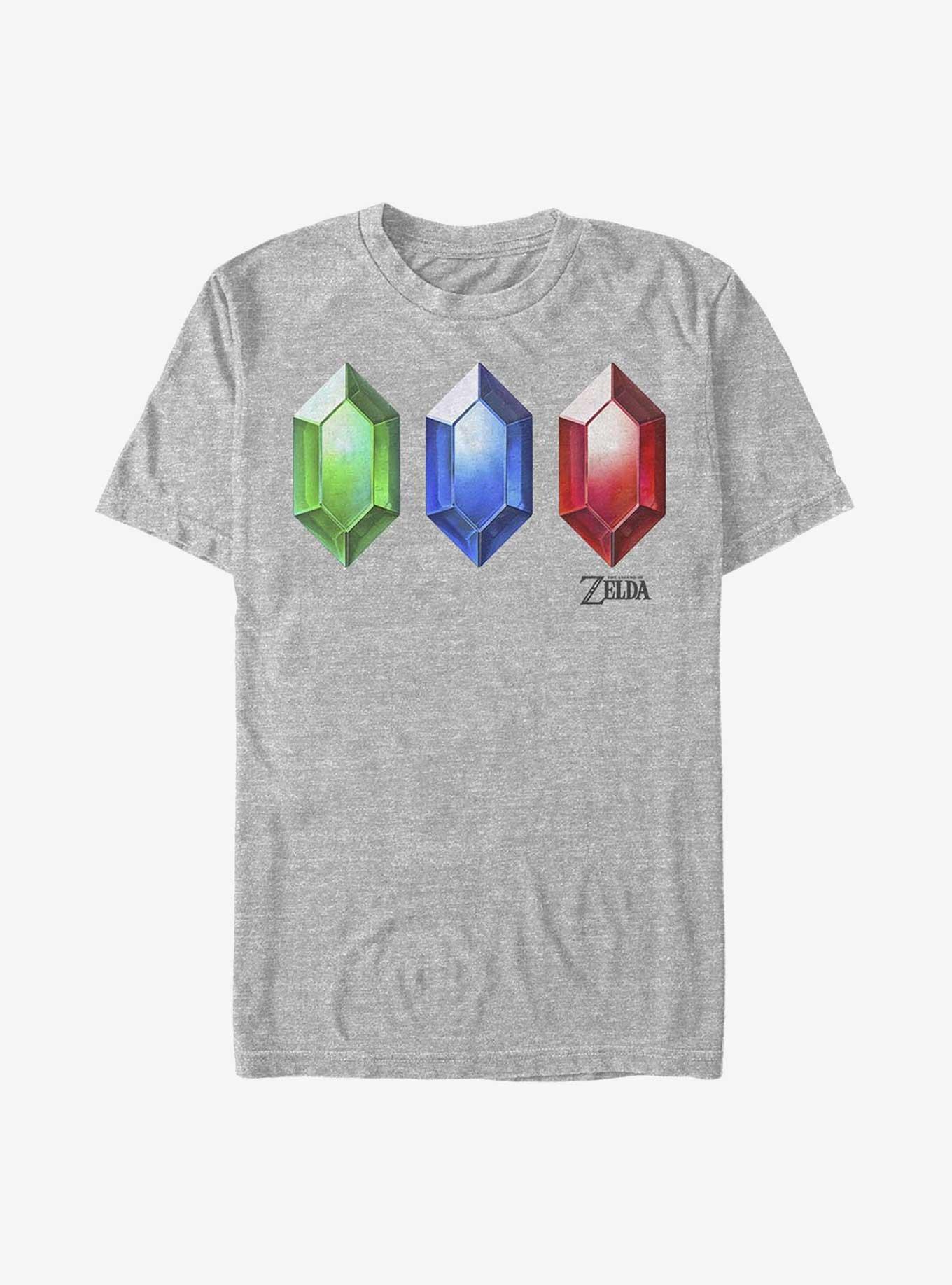 Nintendo The Legend of Zelda Rupees T-Shirt, ATH HTR, hi-res
