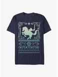 Nintendo Horseback Link Ugly Christmas T-Shirt, NAVY, hi-res