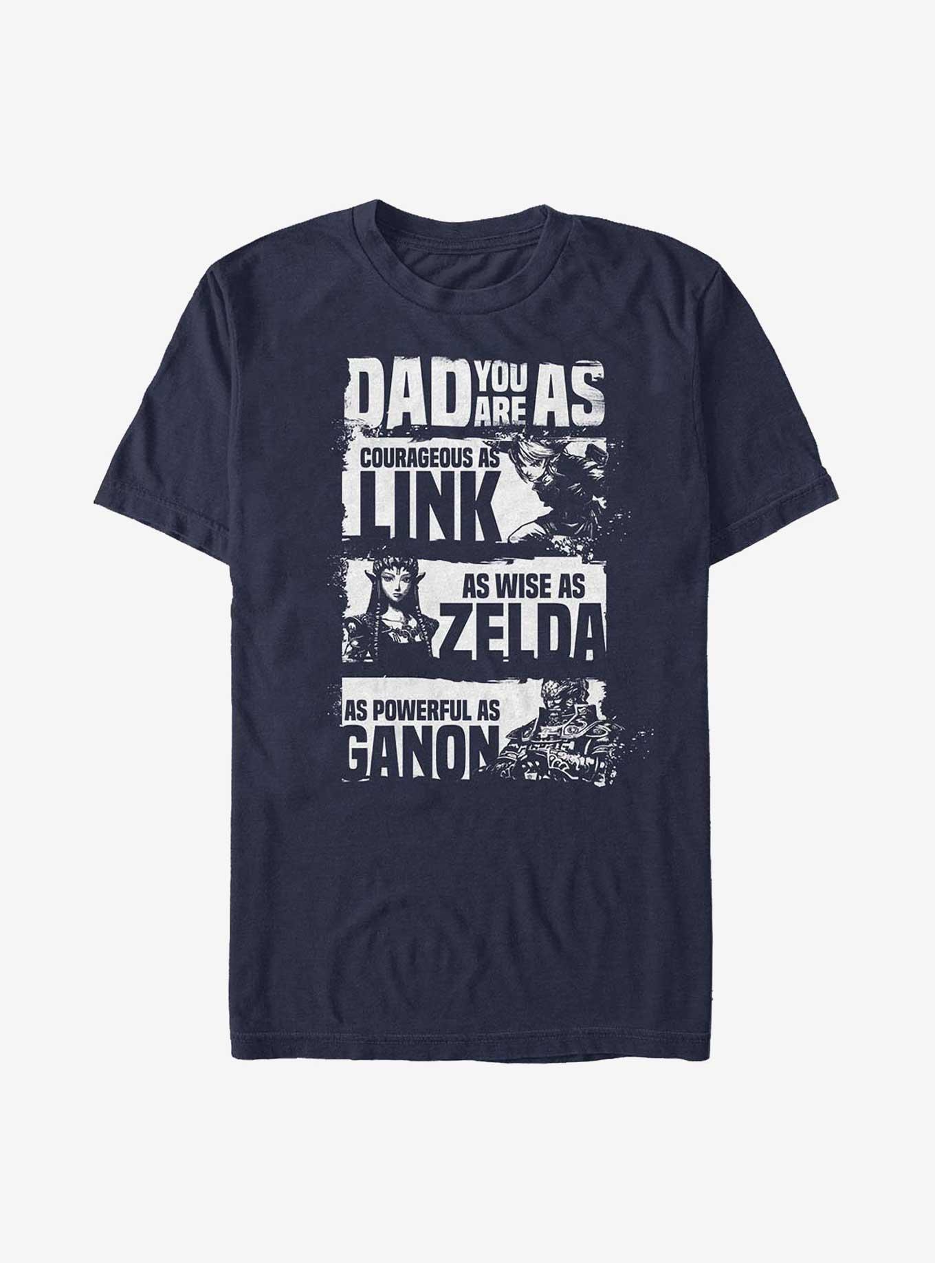 The Legend of Zelda Dad You Are Courageous T-Shirt, NAVY, hi-res