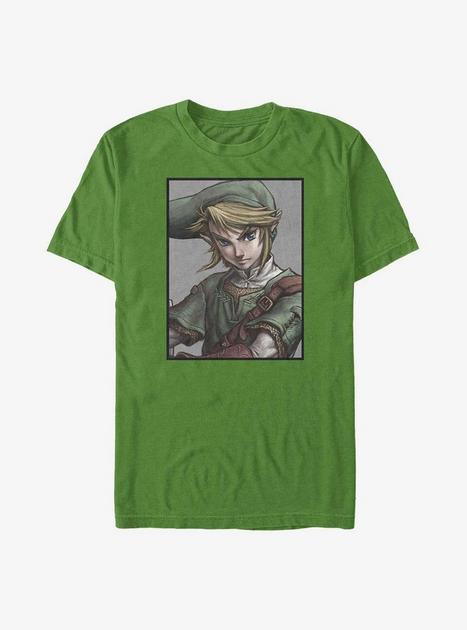 The Legend of Zelda Link Portrait T-Shirt - GREEN | Hot Topic