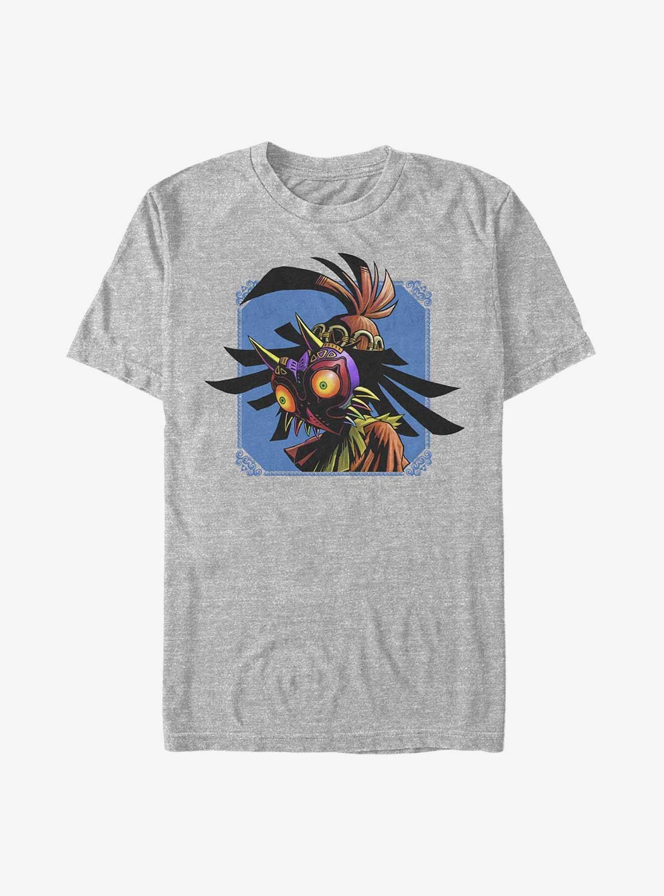 The Legend of Zelda Skull Kid Face T-Shirt, ATH HTR, hi-res
