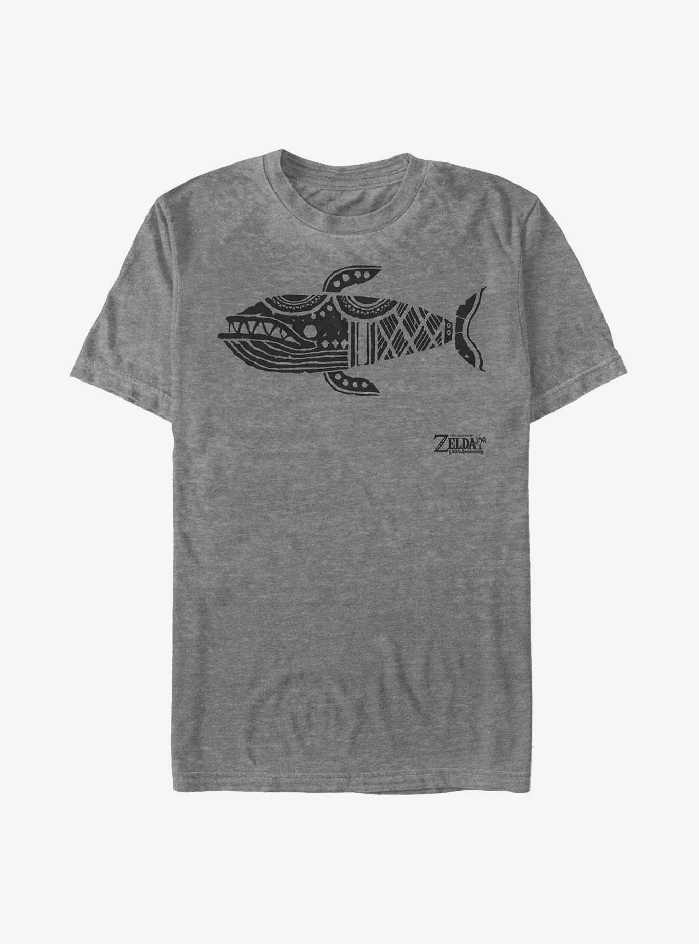 The Legend of Zelda Whale Glyph T-Shirt - GREY | Hot Topic