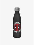 Marvel Deadpool No One Cares Stainless Steel Water Bottle, , hi-res