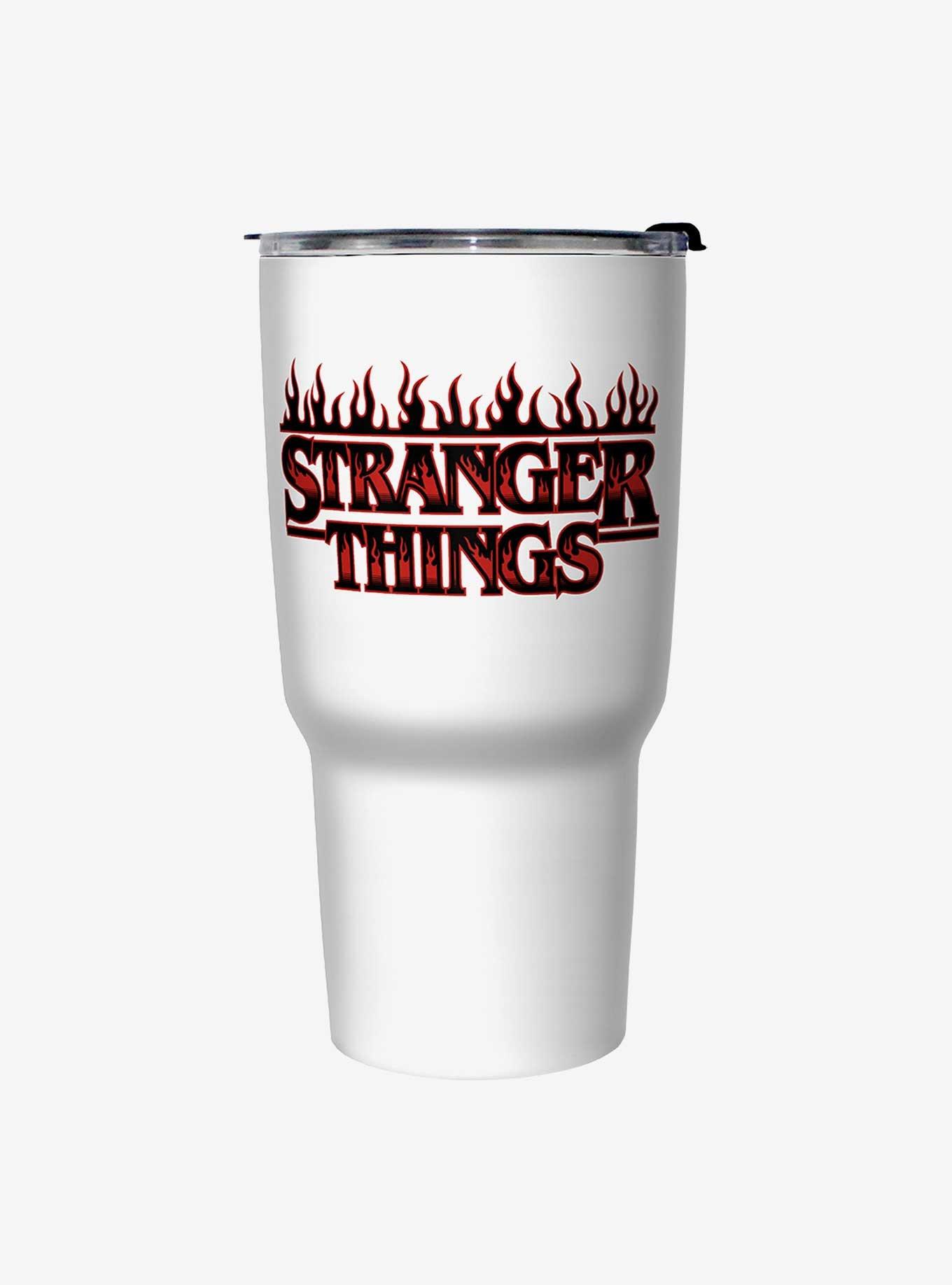 Stranger Things Flame Logo Travel Mug, , hi-res