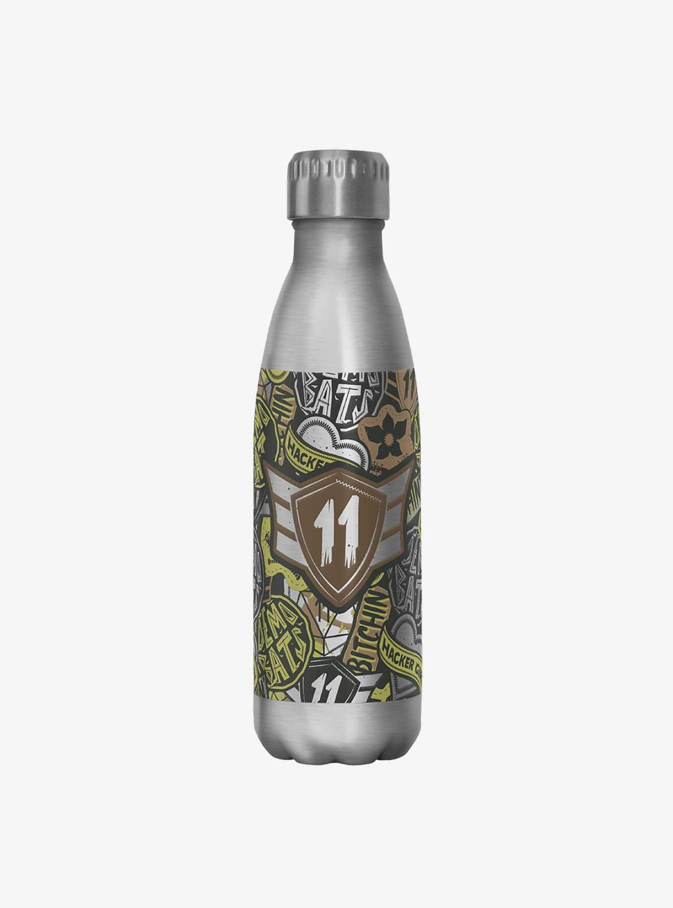 Stranger Things Eleven Camo Stainless Steel Water Bottle, , hi-res