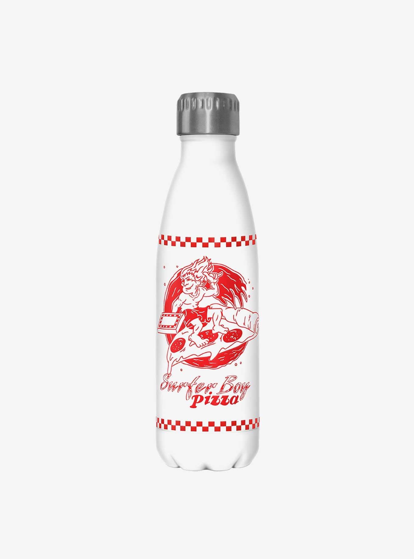 Stranger Things Surfer Boy Pizza Stainless Steel Water Bottle, , hi-res