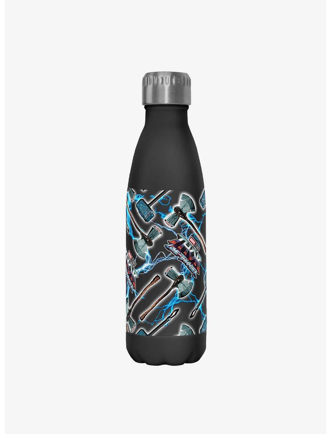 Marvel Thor: Love and Thunder Weapons Pattern Stainless Steel Water Bottle, , hi-res