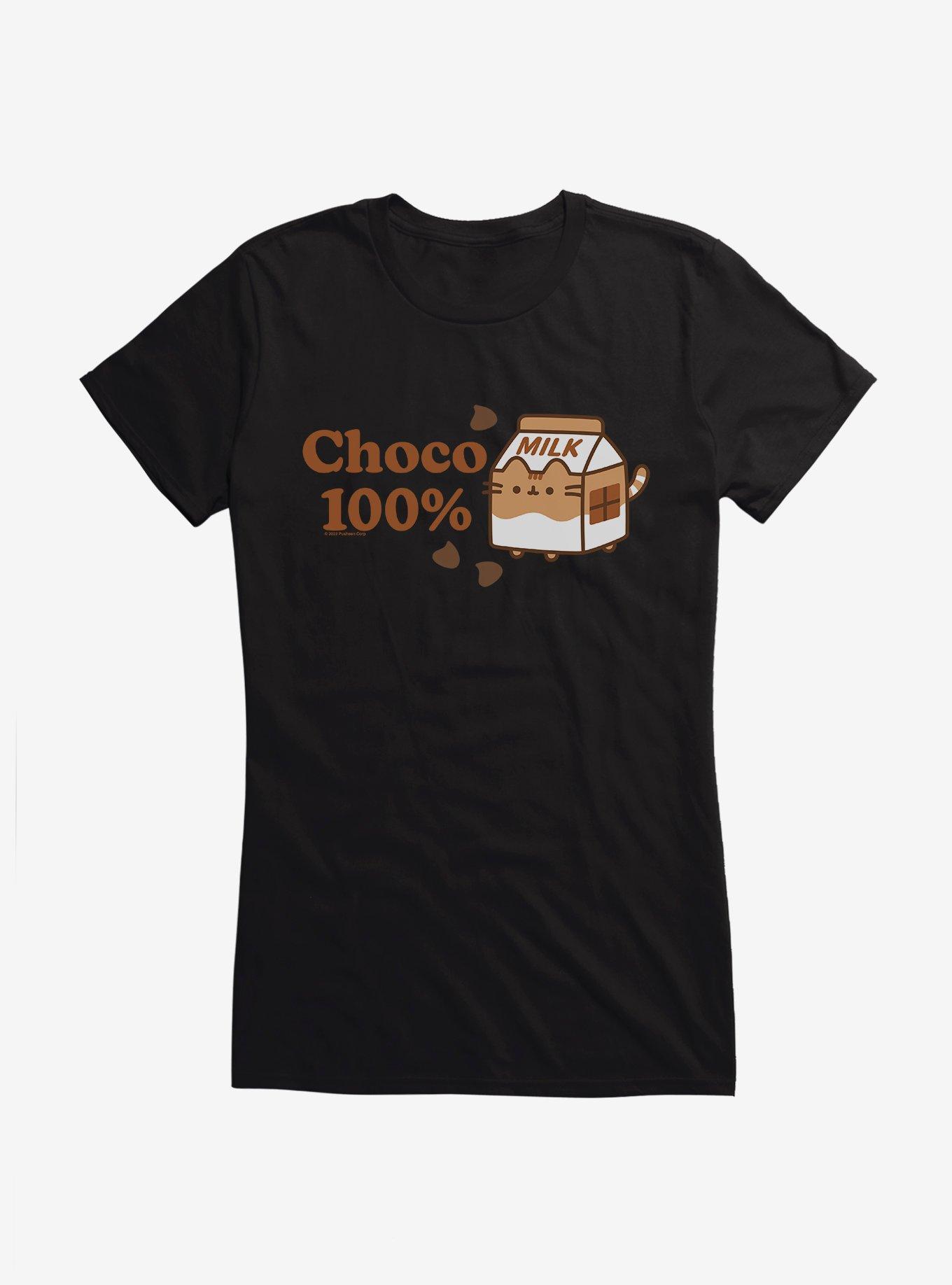 Pusheen Sips Choco 100 Percent Box Girls T-Shirt