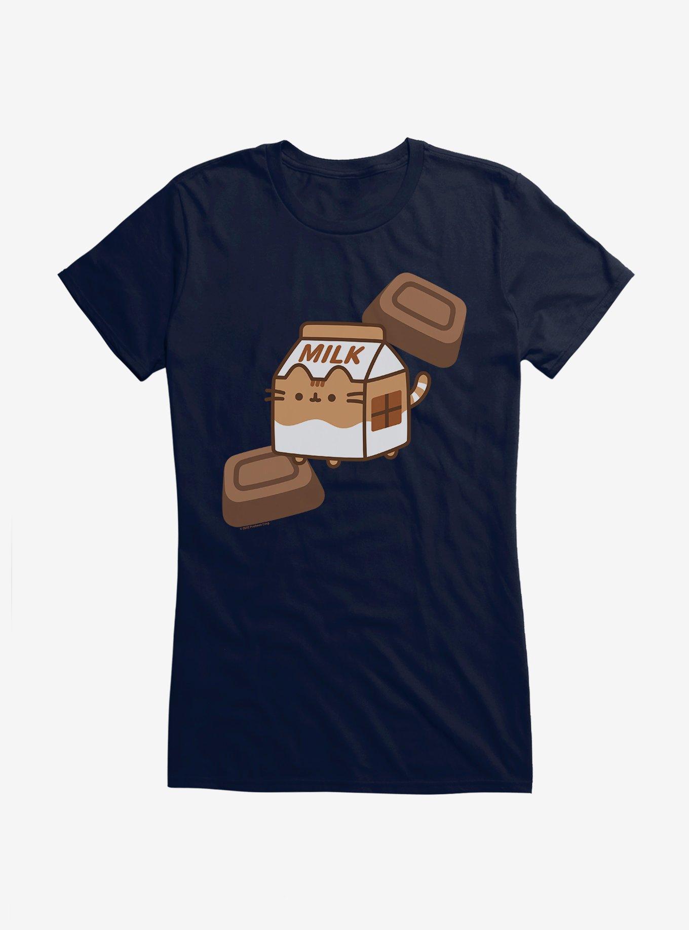 Pusheen Sips Chocolate Milk Box Girls T-Shirt, , hi-res