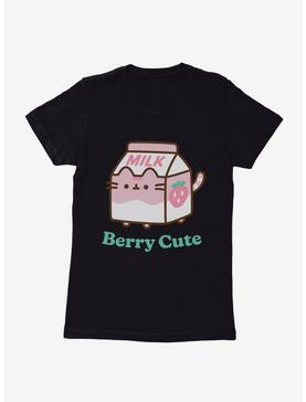 Pusheen Sips Berry Cute Womens T-Shirt, , hi-res