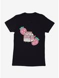 Pusheen Sips Strawberry Milk Womens T-Shirt, , hi-res