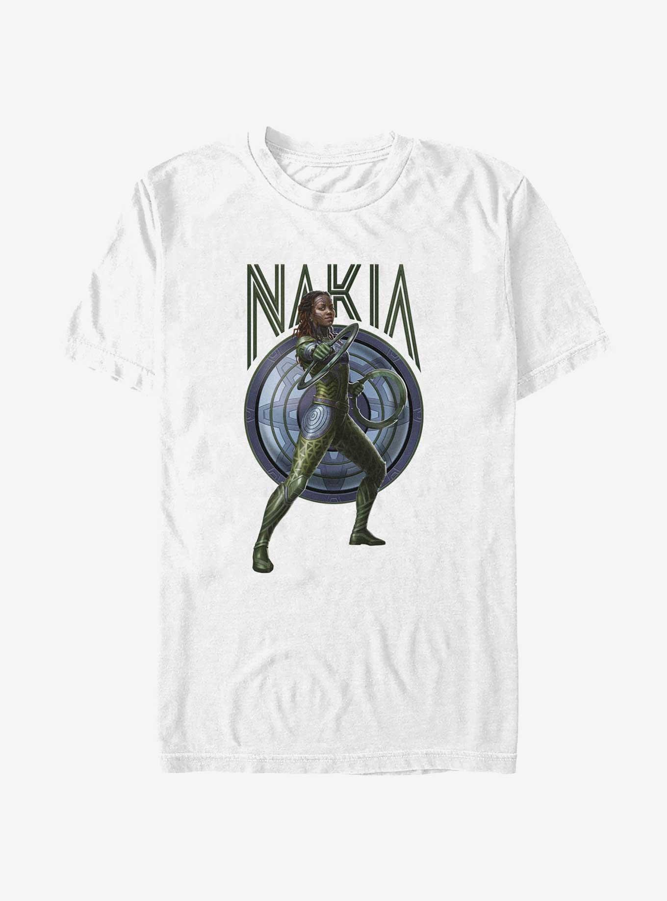 Marvel Black Panther: Wakanda Forever Nakia Shield Extra Soft T-Shirt, WHITE, hi-res