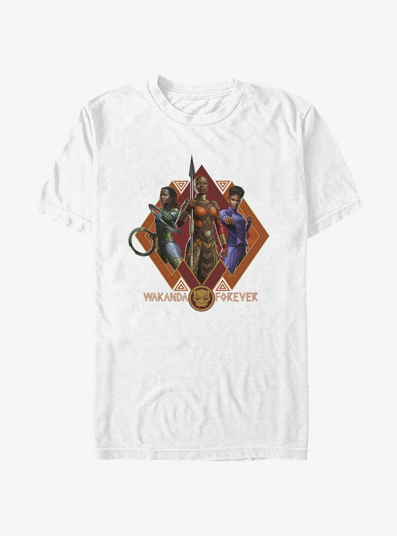 Marvel Black Panther: Wakanda Forever Trio Nakia, Okoye, and Shuri Extra Soft T-Shirt, , hi-res