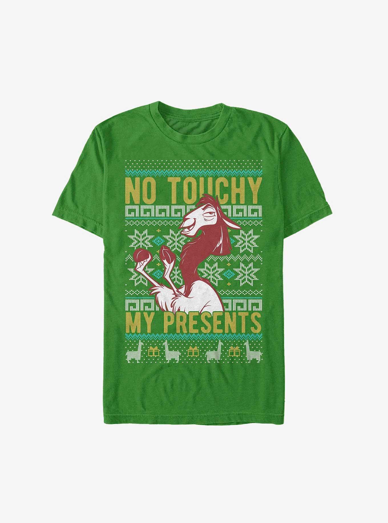 Disney The Emperor's New Groove Kuzco No Touchy Ugly Christmas Extra Soft T-Shirt, KELLY, hi-res