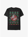 Ghostbusters Logo Ugly Christmas Extra Soft T-Shirt, BLACK, hi-res