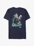 Marvel Guardians of the Galaxy Neon Baby Groot Extra Soft T-Shirt, NAVY, hi-res