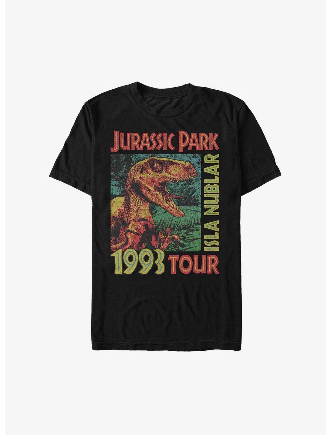 Jurassic Park Isla Nublar 1993 Tour Extra Soft T-Shirt, BLACK, hi-res