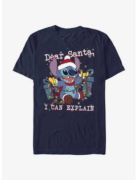 Disney Lilo & Stitch Dear Santa, I Can Explain Extra Soft T-Shirt, , hi-res