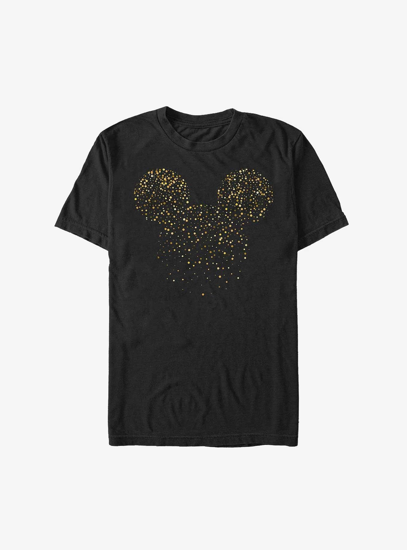 Disney Mickey Mouse Confetti Fill Ears Extra Soft T-Shirt, BLACK, hi-res