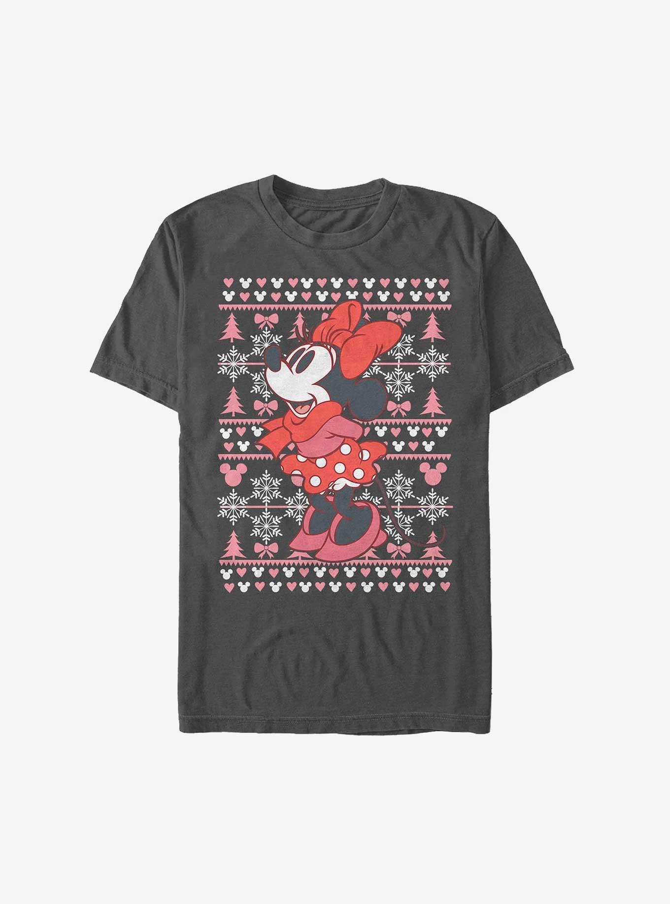 Disney Minnie Mouse Holiday Sweater Extra Soft T-Shirt, , hi-res