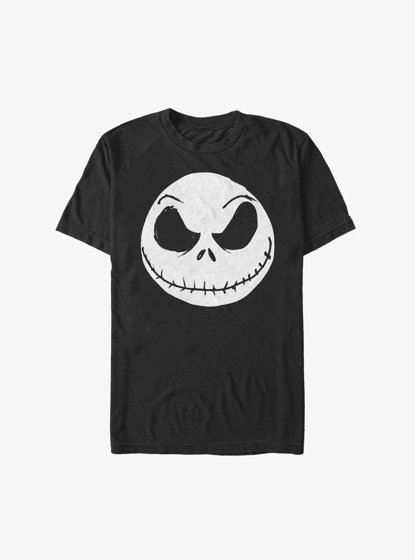 Disney The Nightmare Before Christmas Big Face Jack Extra Soft T-Shirt, BLACK, hi-res