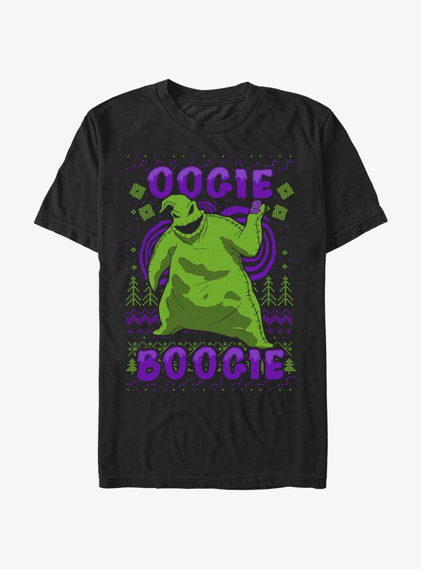Disney The Nightmare Before Christmas Oogie Boogie Ugly Christmas Extra Soft T-Shirt, BLACK, hi-res