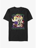 Disney The Nightmare Before Christmas Season's Creepings From Oogie, Jack, and Sally Extra Soft T-Shirt, BLACK, hi-res