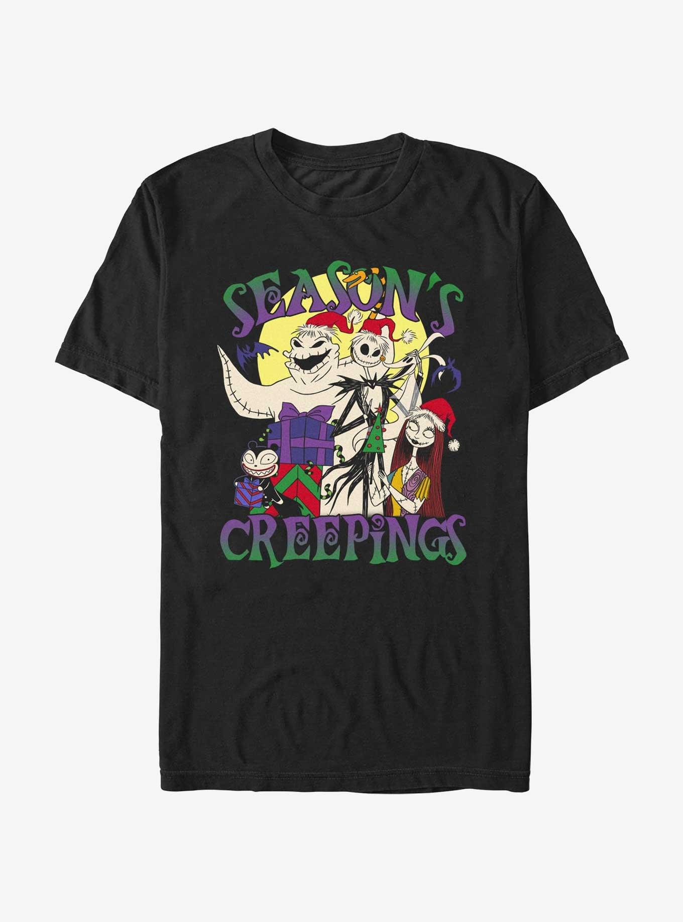 Disney The Nightmare Before Christmas Season's Creepings Oogie, Jack & Sally Extra Soft T-Shirt, BLACK, hi-res