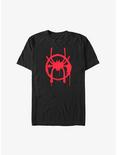 Marvel Spider-Man Miles Morales Spray Paint Symbol Extra Soft T-Shirt, BLACK, hi-res