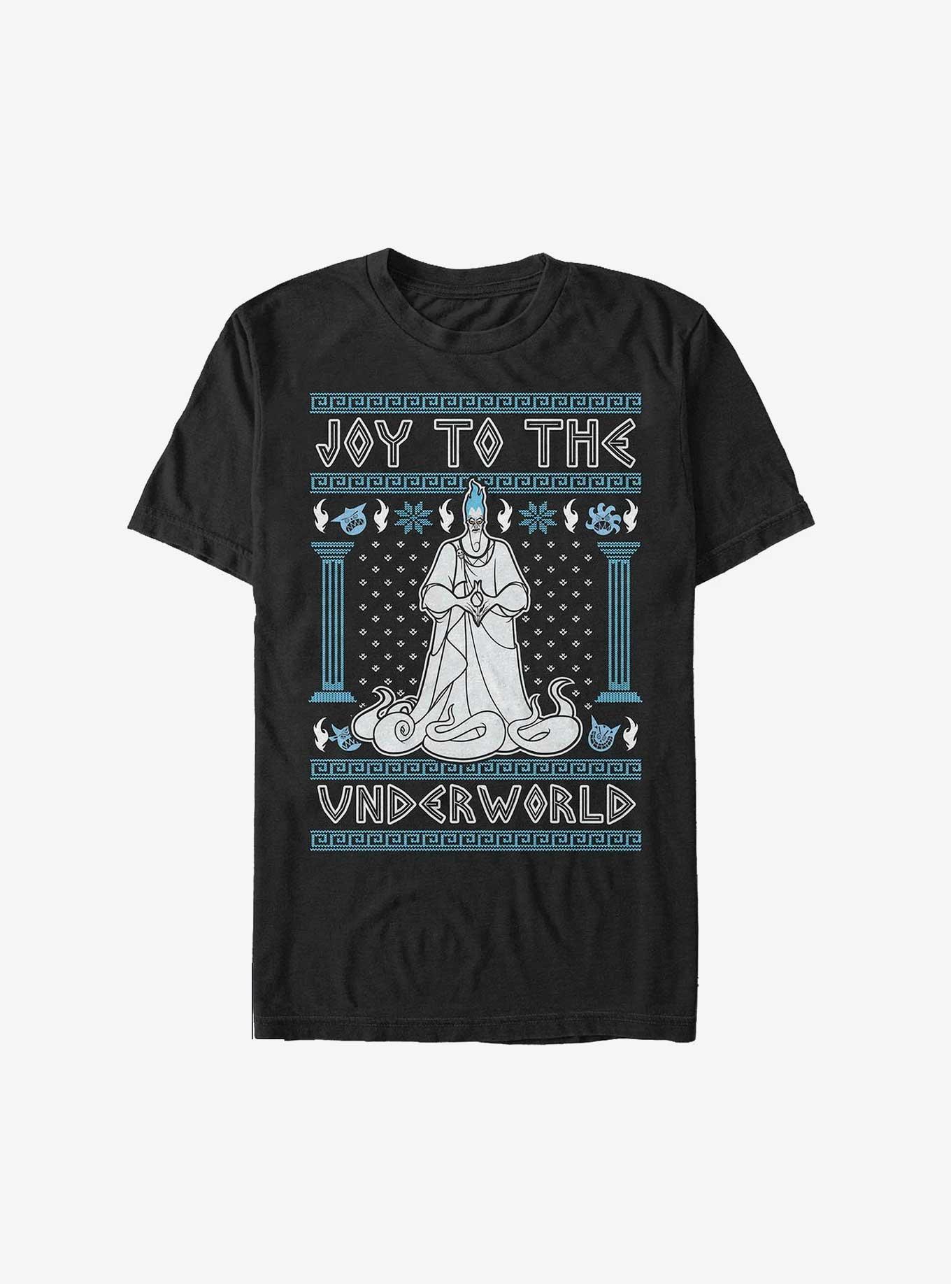 Disney Villains Hades Joy To The Underworld Ugly Christmas Extra Soft T-Shirt, , hi-res