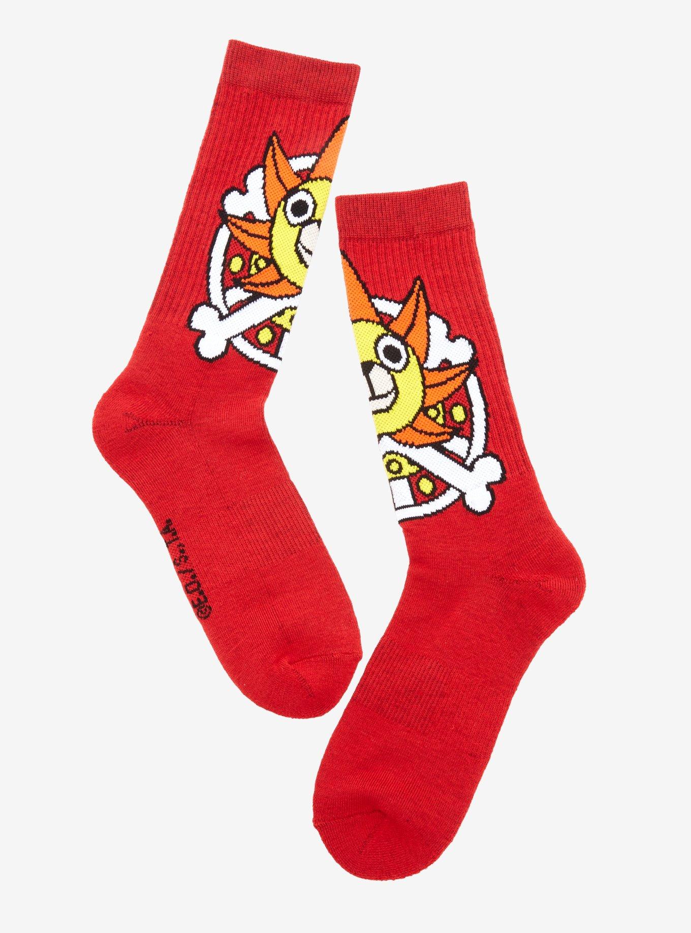 One Piece Thousand Sunny Crew Socks - BoxLunch Exclusive , , hi-res